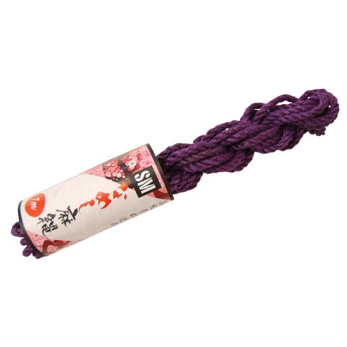 【SMグッズ】高級なめし麻縄 7m（紫） 商品説明画像1