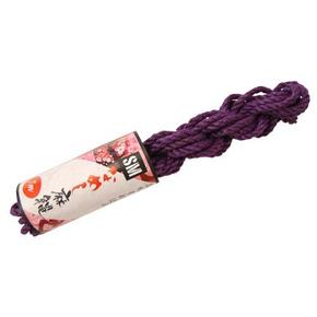 【SMグッズ】高級なめし麻縄 7m（紫）