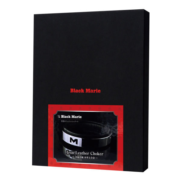 Black Marie（ブラックマリー）Iron Leather Choker-金属首輪　本革と合金- 商品説明画像2