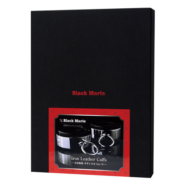Black Marie（ブラックマリー）Iron Leather Cuffs-金属腕輪　本革と合金SizeM- 商品説明画像2