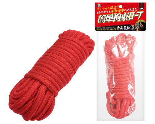 簡単拘束ロープ　赤 商品説明画像1