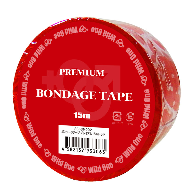 ボンデージテーププレミアム 15m　 レッド 商品説明画像1