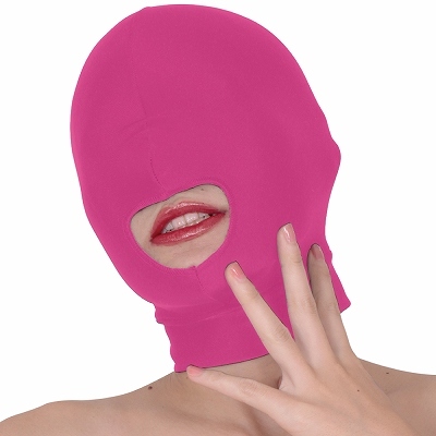 マインドバインド　全頭口開きマスク　ピンク 商品説明画像1