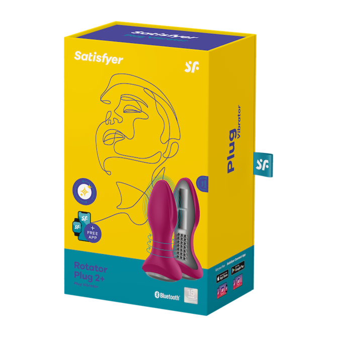 【限定カラー】Satisfyer Rotator Plug 2+ Pink/サティスファイヤー ローテータープラグ2+ ピンク 商品説明画像1