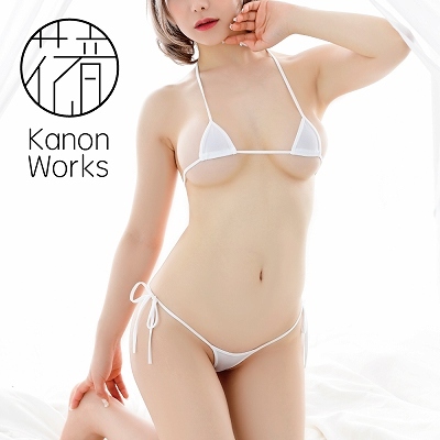 Kanon Works（花音ワークス）　極小ブラ＆ショーツセット　ホワイト 商品説明画像2