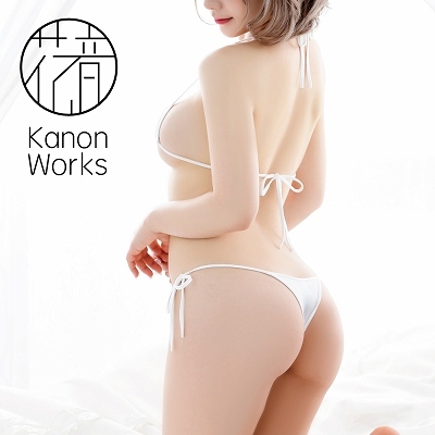 Kanon Works（花音ワークス）　極小ブラ＆ショーツセット　ホワイト 商品説明画像3