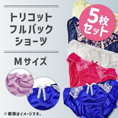 特価セクシーフルバックショーツ　5枚カラーアソートセット　Mサイズ 商品説明画像2