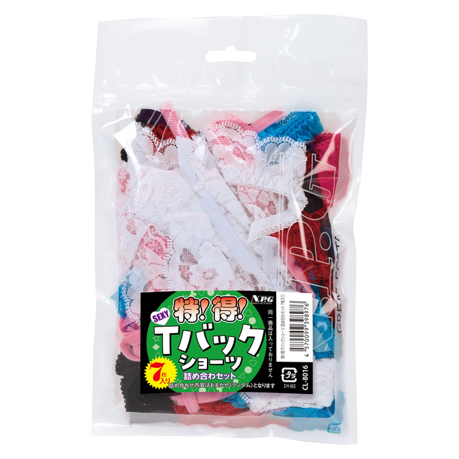 特!得!Tバックショーツ 詰め合わセット 7枚入り 商品説明画像1