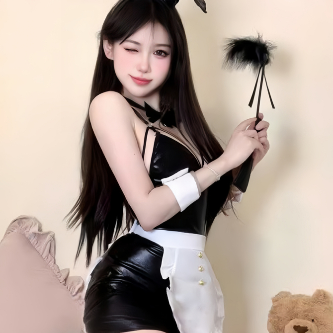 魅惑のボンデージ風　　メイド     KRW-166 商品説明画像4