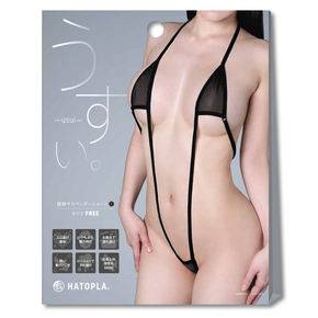 うすい。－ｕｓｕｉ－　極細サスペンダーショーツ（黒）     UHTP-196