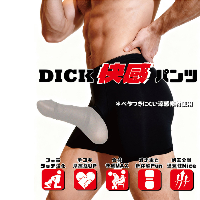 【ＤＩＣＫ快感パンツ】微細な網目．Ｔｙｐｅ　　ブラック（ＦＣＰ－１０３） 商品説明画像3