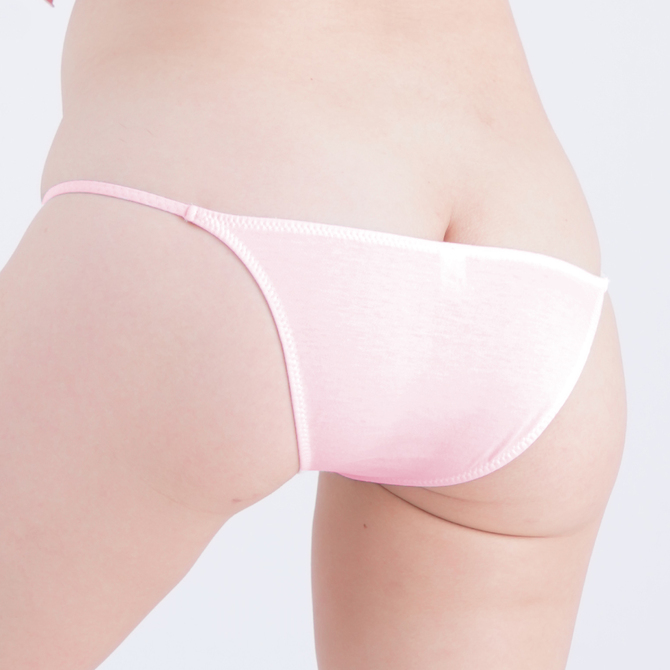 両サイド脇細バインダー仕様ハギ無しローライズハーフバックショーツ ピンク 商品説明画像2