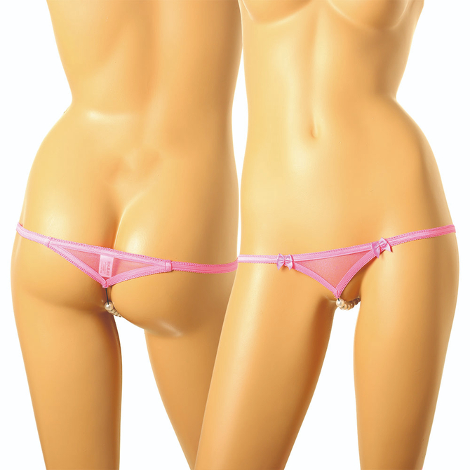 ミストラメ入りスパークハーフ生地　１０連パール付　セクシーランジェリー　ローズピンク（２１９０１４） 商品説明画像2