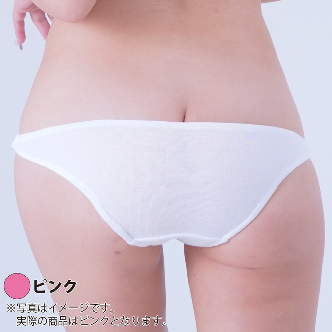 ローライズ脇2本ゴム使用インゴムスキャンティショーツ　Mサイズ ピンク 商品説明画像2