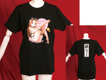 【販売終了・アダルトグッズ、大人のおもちゃアーカイブ】萌え画Tシャツブラック１　　H9001BK 