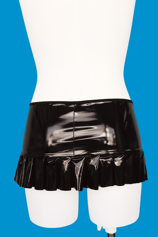 【在庫限定セール!!】シャイニングエナメルプリーツスカート おとこの娘用	TMT-1094 商品説明画像2