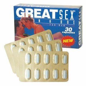 【販売終了・アダルトグッズ、大人のおもちゃアーカイブ】GREAT SEX in a box 30粒(男性用)