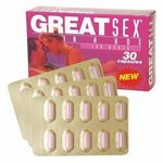 【販売終了・アダルトグッズ、大人のおもちゃアーカイブ】GREAT SEX in a box 30粒(女性用) 女性用サプリメント