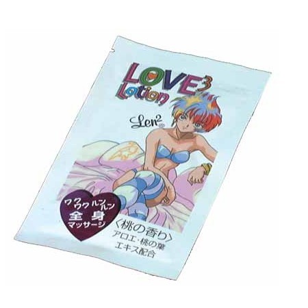 【販売終了・アダルトグッズ、大人のおもちゃアーカイブ】LOVE3ローション20ml桃の香り 商品説明画像1