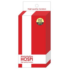 【販売終了・アダルトグッズ、大人のおもちゃアーカイブ】HOSPI Condom RED ホスピ コンドーム レッド GODS342