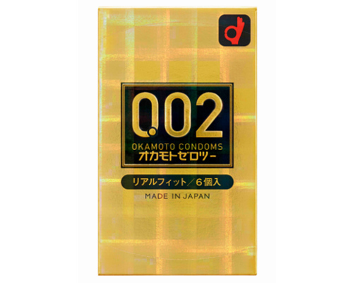 【OKAMOTO CONDOMS 0.02】オカモト ゼロツー 0.02ミリ リアルフィット 6個入り 商品説明画像1