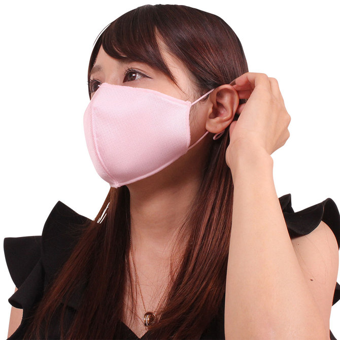 女性用　日本製　涼やかメッシュマスク　ピンク（Ｘ０１３７ＰＩ） 商品説明画像3