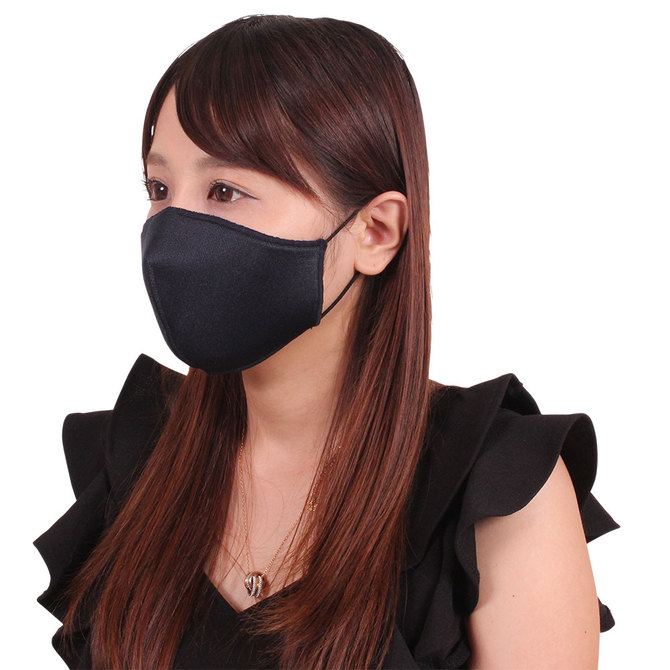 女性用　日本製　涼やかメッシュマスク　ネイビー（Ｘ０１３８ＮＢ） 商品説明画像1