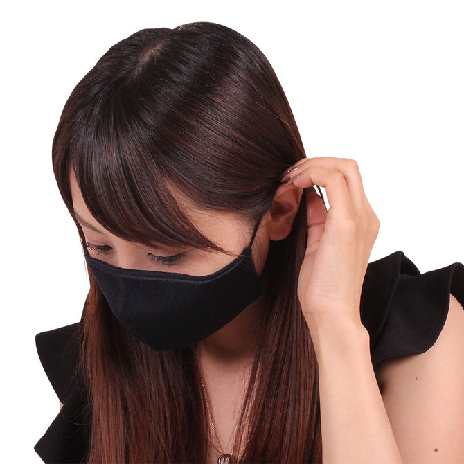 女性用　日本製　涼やかメッシュマスク　ネイビー（Ｘ０１３８ＮＢ） 商品説明画像3