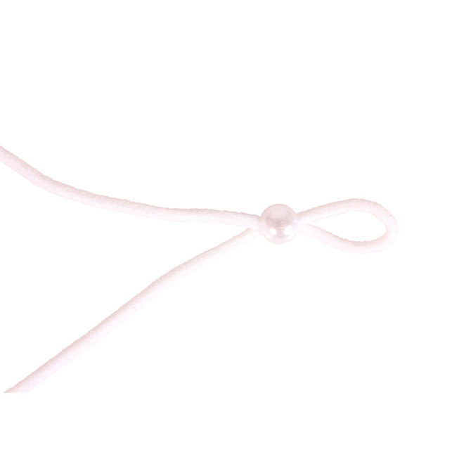 女性用　薔薇刺繍レースメッシュマスク　ホワイト（Ｘ０１４９ＷＨ） 商品説明画像4