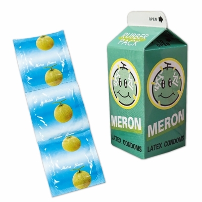 ミニパック　メロン　3個入り 　コンドーム 商品説明画像1