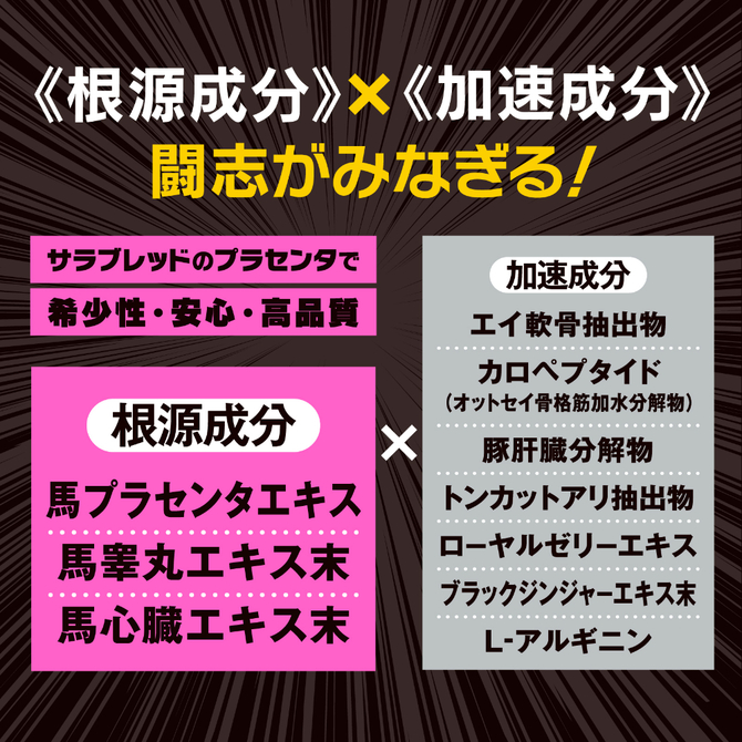 ストロングＤ　馬プラセンタ　ドリンク　力闘　－パーソナルベスト－     UGAN-341 商品説明画像3