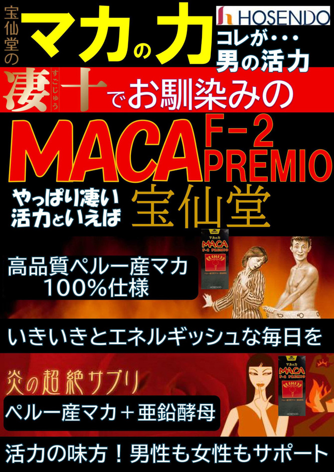 宝仙堂ＭＡＣＡ　Ｆ－２ＰＲＥＭＩＯ　１２０粒入り 商品説明画像4