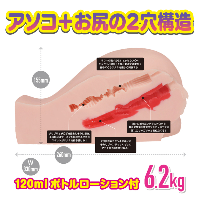 ～マジ肌メスダチデカ尻ホール illustration by Zトン　柔らかSOFT Ver. ［6.2kg］［2穴構造］［下着付き］［ローション付属］	GODS835 商品説明画像2