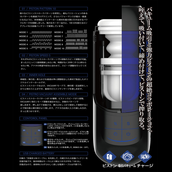 PISTRO VACUUMY　ピストロ バキューミー　2JT-NOL010 商品説明画像5