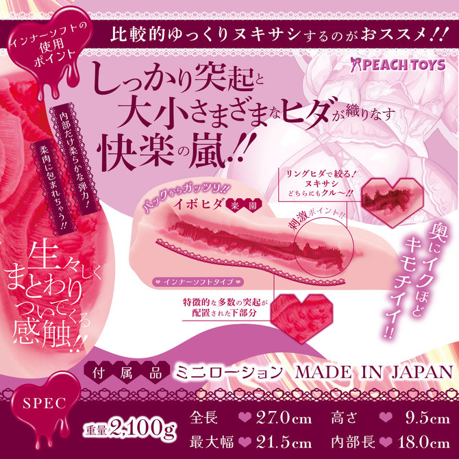 PEACH TOYS 床オナ式ZERO NE-Backss【インナーソフト】 商品説明画像3