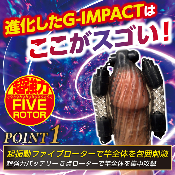 DOCTOR MAGIC G-IMPACT07 肉竿サック　ファイブローター 商品説明画像5