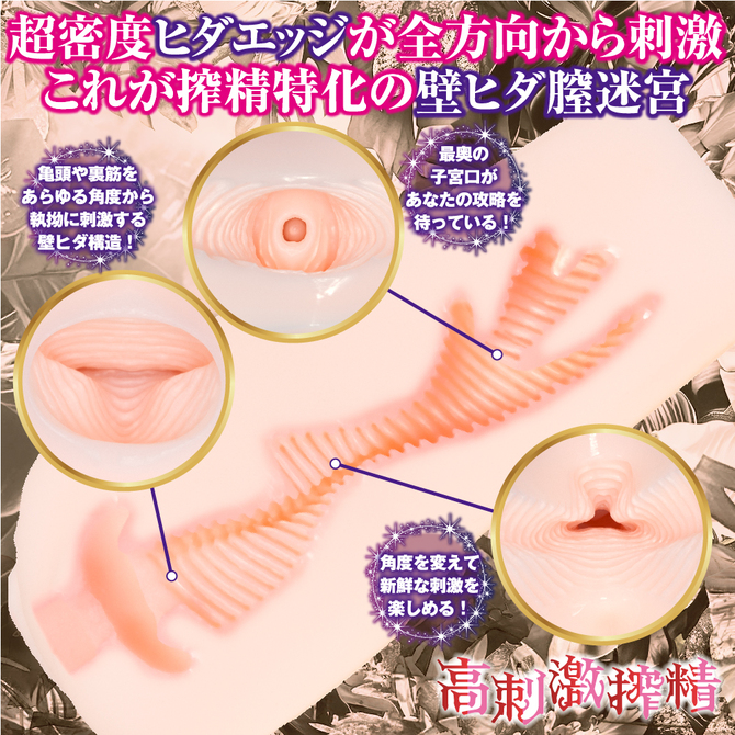 誘惑エルフの壁ヒダ膣迷宮【高密度ヒダのランダムエッジ構造 重量560g】 商品説明画像2