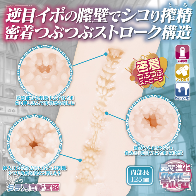 デルトロストーリー 密着つぶつぶストローク【逆目イボ × 密着つぶつぶ構造でシコリ搾性 ハイパーデルトロ超柔軟素材】 商品説明画像2
