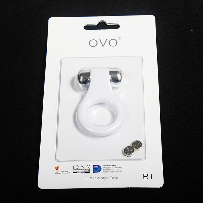 OVO B1 VIBRATING RING WHITE CHROME　OVO-001 商品説明画像3