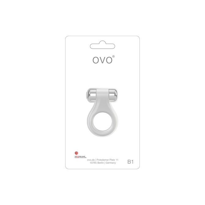 OVO B1 VIBRATING RING WHITE CHROME　OVO-001 商品説明画像2