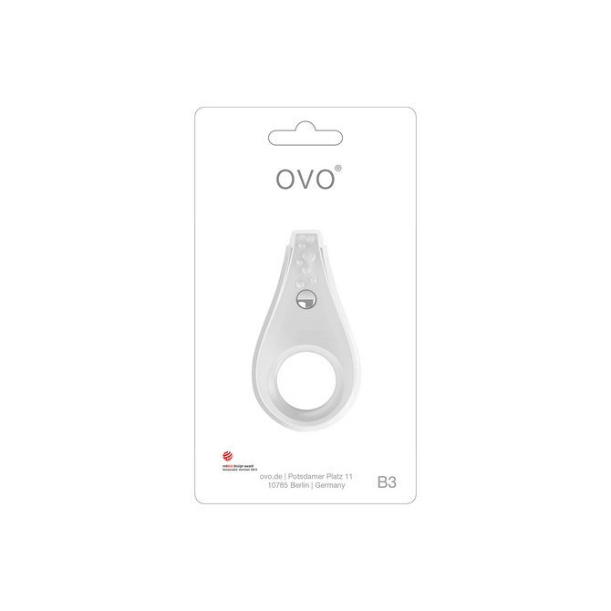 OVO B3 VIBRATING RING WHITE　OVO-003 商品説明画像2