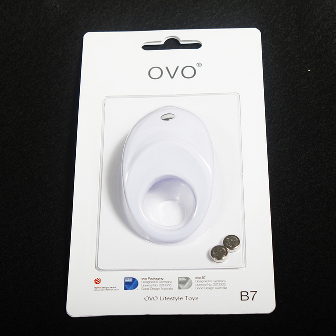 OVO B7 VIBRATING RING WHITE　OVO-007　123 商品説明画像3