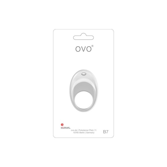 OVO B7 VIBRATING RING WHITE　OVO-007　123 商品説明画像2