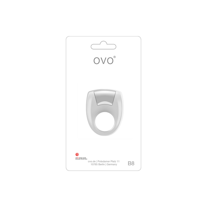OVO B8 VIBRATING RING WHITE　OVO-008 商品説明画像2