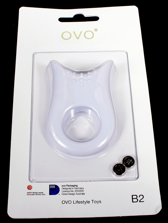 OVO B2 VIBRATING RING WHITE　OVO-039 商品説明画像2