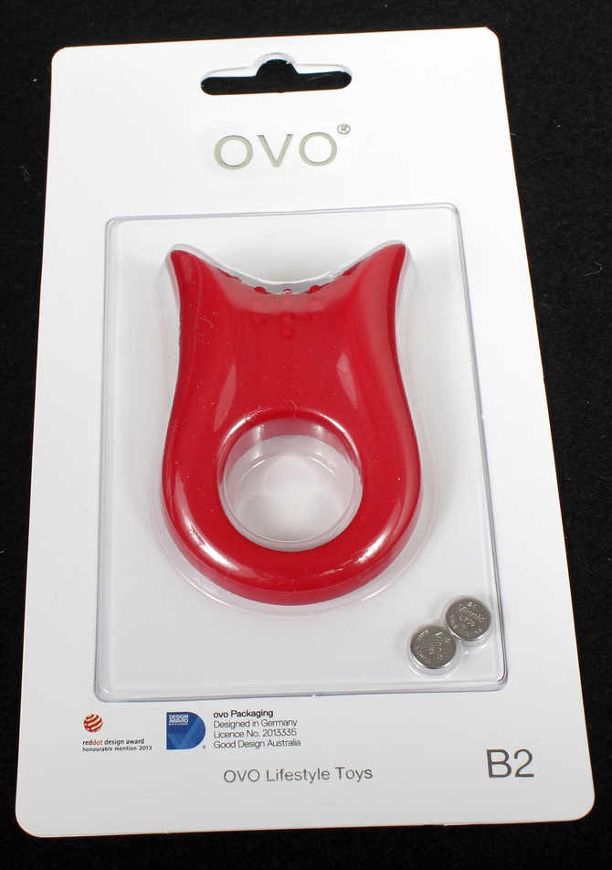OVO B2 VIBRATING RING RED　OVO-040 商品説明画像2