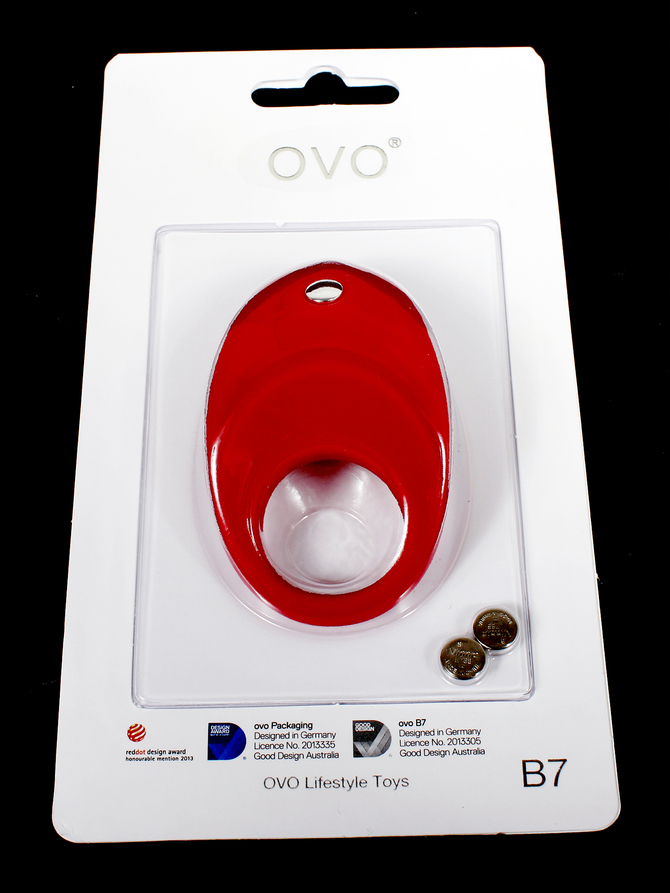 OVO B7 VIBRATING RING RED　OVO-048 商品説明画像2