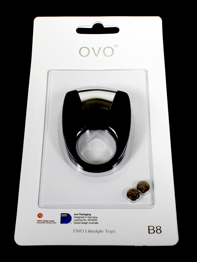OVO B8 VIBRATING RING BLACK　OVO-051 商品説明画像2