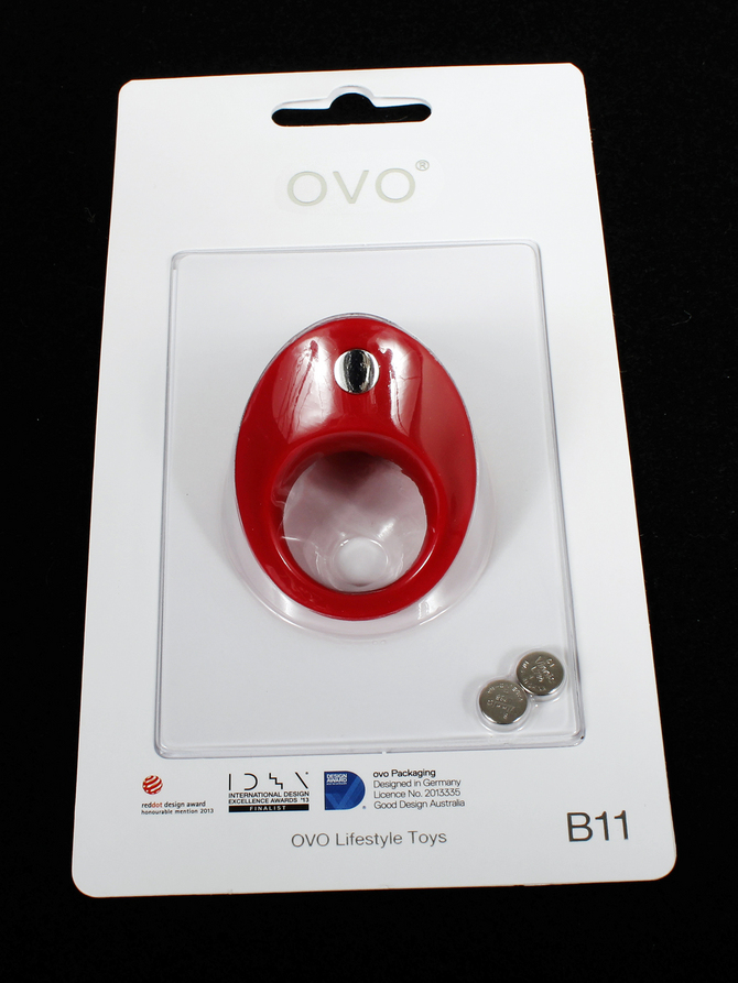 OVO B11 VIBRATING RING RED　OVO-055 商品説明画像2