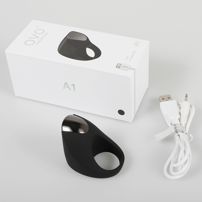OVO A1 RECHARGEABLE RING BLACK/CHROME　OVO-104 商品説明画像7